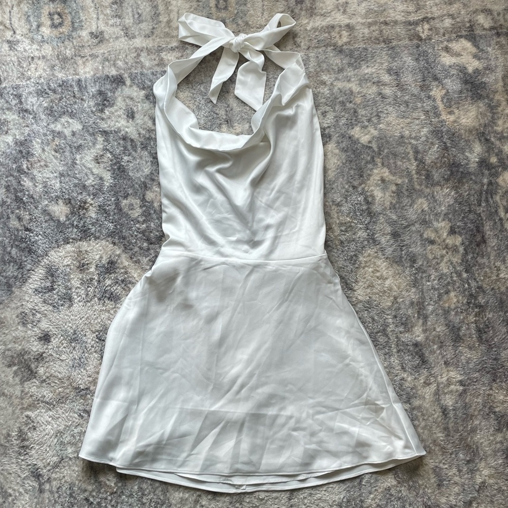 Abercrombie & Fitch White Halter Sundress